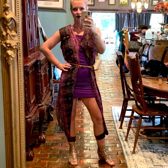 Dresses & Skirts - Purple Bohemian two piece set xxs-1x pajama robe